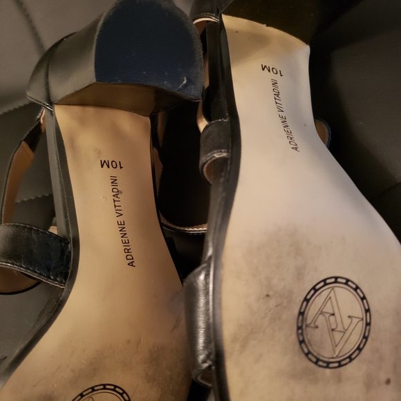 Adrienne Vittadini Black Strap Sandal - Picture 6 of 6